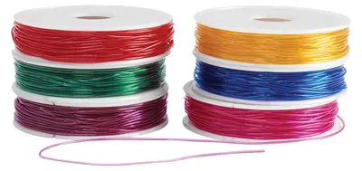 Produktbild von Colorations - Perlenschnur dehnbar farbig 6 Spulen, 55mtr.