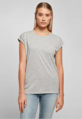 Produktbild von Build Your Brand Kurzarm-T-Shirt für Frauen Uapha grau M