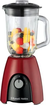 Image de Blender RUSSEL HOBBS Desire Red, 650 W, Pichet 1,5 L, 2 Vitesses + Pulse, Rouge