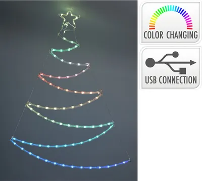 Image de Décor Arbre Led Rvb Usb éclairage Multicolore 80 Led Usb - Basics