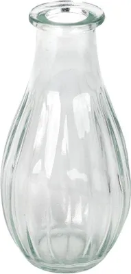 Produktbild von Famanu Glasvase für Blumen - Elegantes Design, 14 cm
