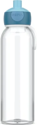 Produktbild von Mepal - Wasserflasche Pop-Up Campus - Auslaufsichere Trinkflasche für Schule & Unterwegs - Transparente Trinkbecher - Spülmaschinenfest - 500 ml - Cool blue