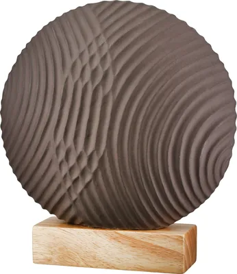 Immagine prodotto di Gilde Skulptur, rund, "Malea", Keramik, braun, VE 2, L. 7 cm, B. 25 cm, H. 27 cm