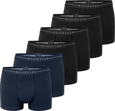 Produktbild von Schiesser 6er Pack Baumwolle Flex Retro Short / Pant Mit Logo-Webgummibund, Perfekter Sitz, hoher Komfort, Elastisches Material