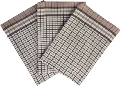Zdjęcie produktu dla Ściereczka Bambus 50x70 cm Mała kostka brązowa 3 szt.