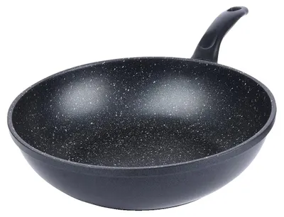 Produktbild von Wok-Pfanne, Antihaftbeschichtung, Ergonomischer Griff, schwarz