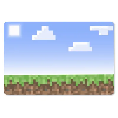 Produktbild von MuchoWow® Gaming Schreibtischunterlage Spiele - Pixel - Spiele - Gras 60x40 cm - XXL Mauspad - Großes Mauspad