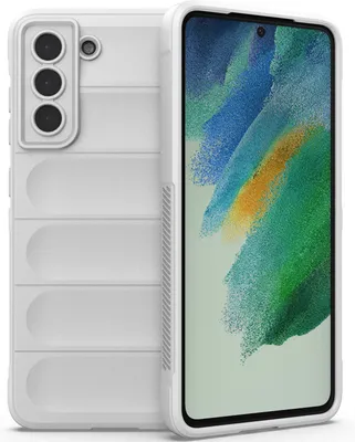 Produktbild von Galaxy S21 FE 5G Hülle, Weich TPU Silikon Stossfest Anti-rutsch Schutzhülle für Samsung Galaxy S21 FE 5G Weiß