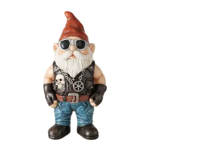 Produktbild von Boltze Dekofigur Rocker Zwerg MANNE aus Kunstharz, mehrfarbig, 27,5 cm hoch