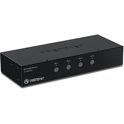 Immagine prodotto di Kit switch DVI a 4 porte KVM di TRENDnet