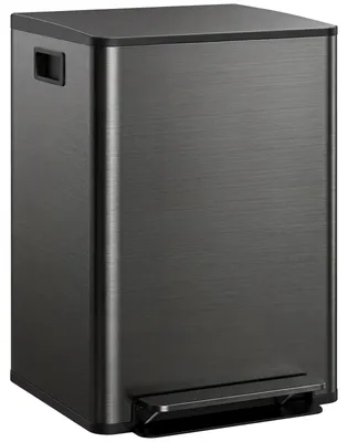 Produktbild von Mülleimer 2x30L Fächern, Soft-Close-Deckel, Fingerabdrucksicher, für Küche