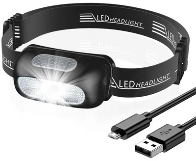 Produktbild von CIRYCASE Stirnlampe, Ultraleichte Kopflampe Stirnlampe LED Wiederaufladbar – 1 Packung