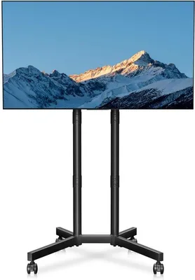 Produktbild von Unyqoos Verstellbare TV-Stand mit Rollen für 32 bis 75 Zoll Fernseher, höhenverstellbar und mobil