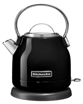 Productafbeelding van KitchenAid 5KEK1222EOB, 1,25 liter, 2200 watt, zwart, roestvrij staal, draadloos, met filter