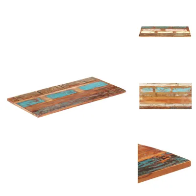 Imagen del producto de vidaXL Tablero de mesa rectangular, 60x140 cm, 25-27 mm, madera maciza reciclada - Tableros de mesa