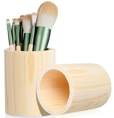 Immagine prodotto di Set di 2 portamatite in legno per scrivania
