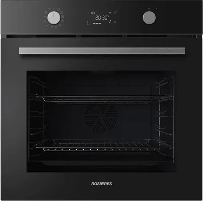 Image de Four Encastrable Rosieres RO6 T3B3EYTB, Pyrolyse Hydrolyse, 78L, Easy Steam, Noir, Porte Froide, Wi-Fi hOn