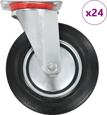 Produktbild von 24 Stk. Lenkrollen 200 mm