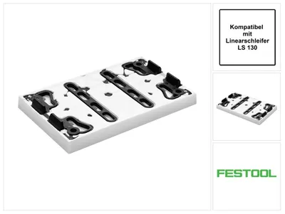 Productafbeelding van Festool SSH-STF-LS130-F platte profielschoen ( 490161 ) 80 x 130 mm voor lineaire schuurmachine LS 130