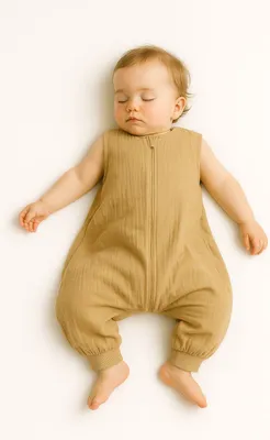 Produktbild von Musselin-Schlafsack für Kinder mit Beinen L 9-24 Monate Sommer TOG 1.0 - Kamel