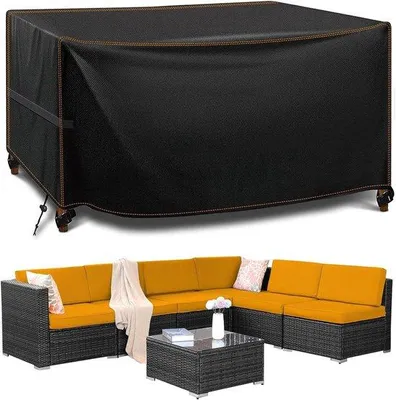 Produktbild von Gartenabdeckung - wasserdicht und winddicht - ein Stück - schwarz - Oxford 420D - 250 x 250 x 90 cm