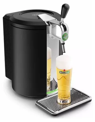 Obrázek produktu pro Krups Beertender Compact, 5 l, Černá, Chrom, Termoplastik, Pivo, 4 °C