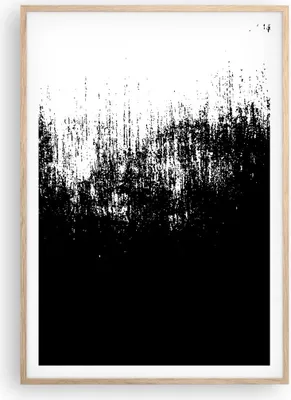 Produktbild von Gerahmtes Poster - Rahmen in heller Eiche - Abstraktion dunkel schwarz und weiß - 70x100 cm - Wand Bild - Wanddeko - Wandbilder - Kunstposter - Wandposter - Bilderrahmen - Bilder - P2NPA70x100-4601