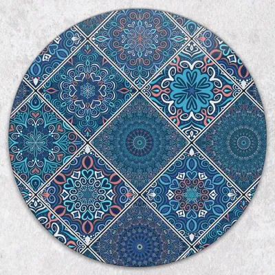 Produktbild von Glas-Herdabdeckplatten Glaskeramikkochfeld-Abdeckung Spritzschutz Glas Runden Schneidebrett fi40 cm - Mosaik-Fliesen
