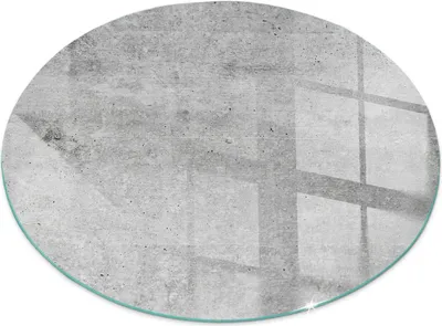 Produktbild von Glasbodenplatte für Fi 90 cm – Kaminofen – Kaminplatte Glas – Schutzglas – Funkenschutzplatte –Glasbodenplatte Feuerfeste – Hitzeschutzplatte – Bodenschutz aus Glas – Rohbetonstruktur