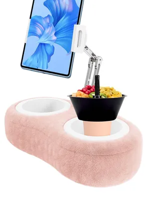 Image de Support réglable pour tablette avec pince rotative à 360°