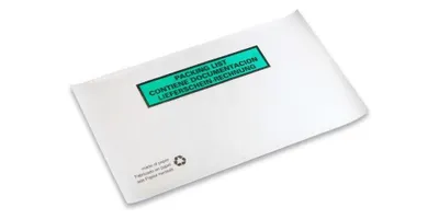 Produktbild von Dokumententaschen Maße 240x130mm weiß DIN-Lang Pergaminpapier TRANSPAK