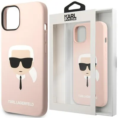 Produktbild von Karl Lagerfeld Klhmp14Mslkhlp Iphone 14 Plus 6.7"" Hardcase Jasnoróżowy/Hellrosa Silikon Karl`s Head Magsafe