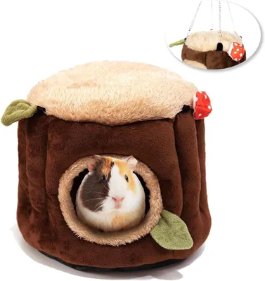 Produktbild von Hängematte für Kleintiere, Waschbar und Weich,Hamsterkäfig-Zubehör Für Hamster, Meerschweinchen, Igel, Frettchen und mehr,S