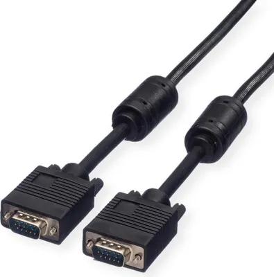 Obrázok produktu pre ROLINE 11.04.5256, 6 m, VGA (D-Sub), VGA (D-Sub), Samec, Samec, Čierna