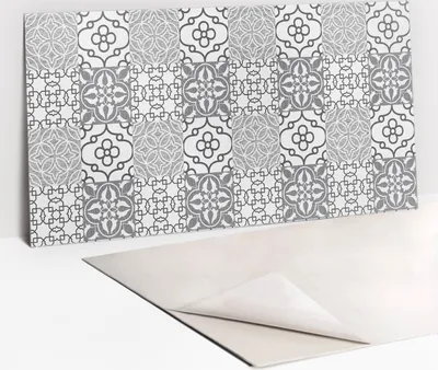 Obrázek produktu pro Ochranný Panel PVC - Samolepicí Vinylové Dlaždice na Stěnu - 100 x 50 - Dlaždice s portugalským motivem
