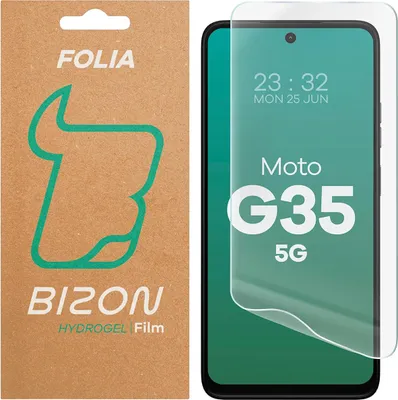 Produktbild von Hydrogel Folie für den Bildschirm für Motorola Moto G35 5G, Bizon Glass Hydrogel Front, 1 Stück