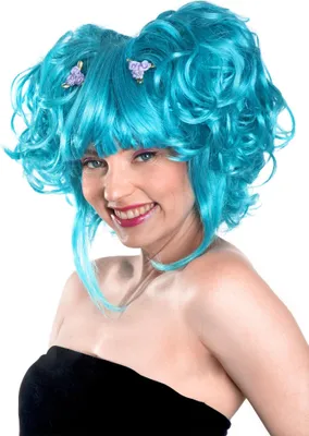 Produktbild von Manga Perücke türkis - Kostüm Perücke für Fasching