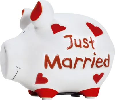 Produktbild von Sparschwein -Just Married Farbe varrie