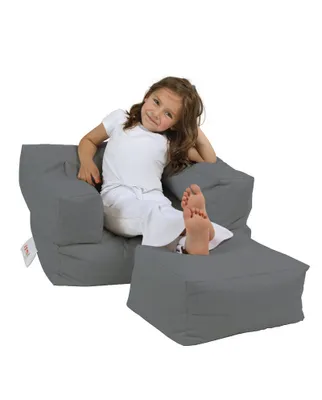 Produktbild von Hanah Home, Kids- FRN1222, Rauch, Klassische Sitzsäcke, 100% ige Styropor mit hoher Dichte recycelt