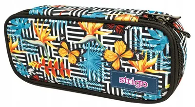 Produktbild von STRIGO Federmäppchen Tasche Blumenmuster Schulbedarf