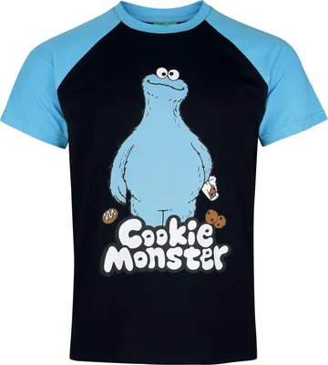 Produktbild von Sesame Street T-Shirt Herren Cookie Monster multicolor L