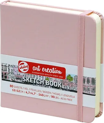 Image de Royal Talens 9314014M ROYAL TALENS Carnet de croquis Art Creation, 120 x 120 mm, rose