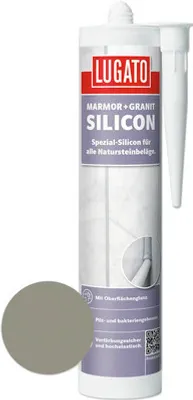 Produktbild von Lugato Spezial-Silikon Marmor + Granit steingrau 310 ml