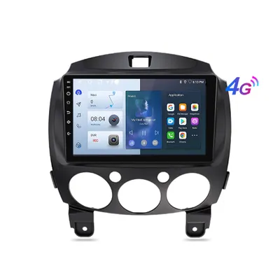 Zdjęcie produktu dla 4+64G autoradio 9 zoll Android13 Für Mazda 2 2007-2013 Nawigacja GPS DAB WIFI Bluetooth 4G SIM Carplay Android Auto BT 4 Kern 2DIN