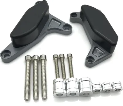 Imagen del producto de Protector contra caídas para motor, compatible con motocicletas Yamaha FZ1, FZ8 y Fazer. Cubierta protectora de titanio