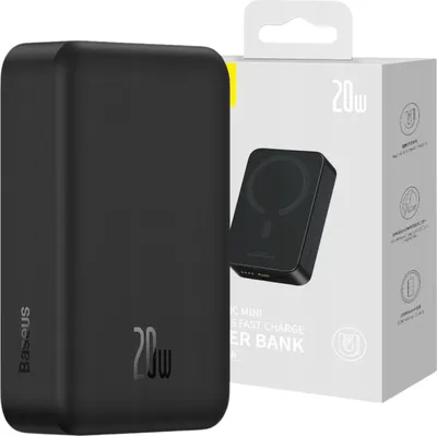 Image de Powerbank Baseus Magnetic Mini 20000Mah, Usb-C 20W Magsafe (Noir)