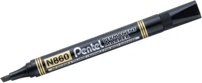 Produktbild von Pentel N860 Permanent-Marker Schwarz 12 Stück(e)