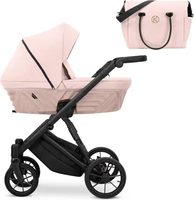 Immagine prodotto di Kunert IVENTO carrozzina 2in1 rosa con telaio nero