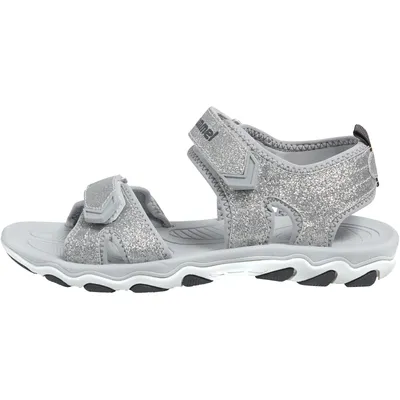 Produktbild von Hummel Sandal Glitter JR Kinder Trekking Sandale Klett silber 203306-1508, Schuhgröße:27 EU