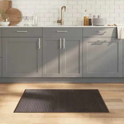Produktbild von Teppich Rechteckig Dunkelbraun 70x100 cm Bambus